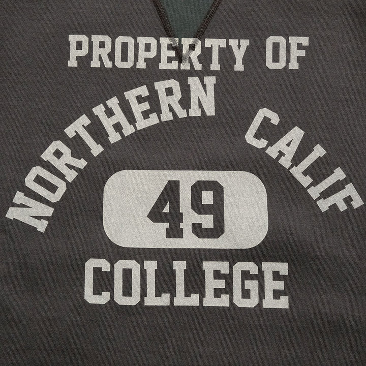 BARNS - HINOYA EXCLUSIVE - COZUN Gusset Crew Sweatshirt - NORTHERN CALIF COLLEGE - BR-3000HI