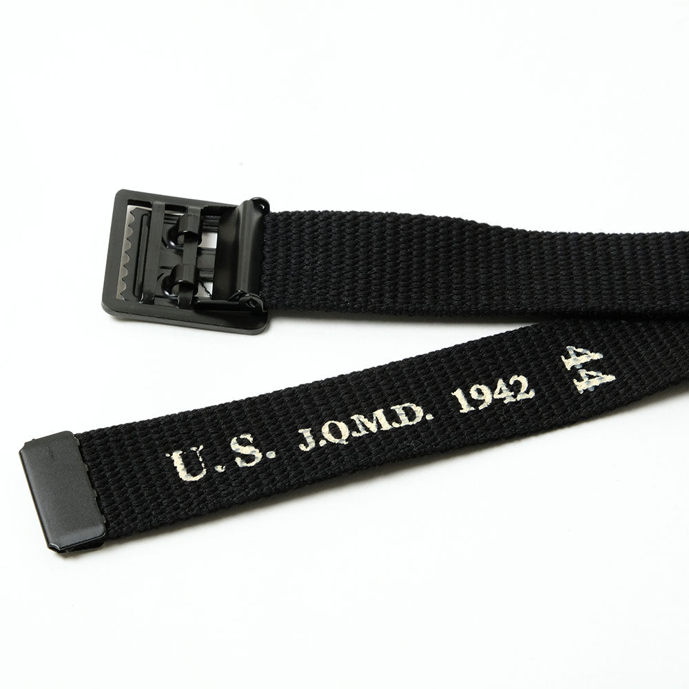 BUZZ RICKSON'S - WILLIAM GIBSON COLLECTION BLACK BELT, WEB, WAIST, EM M-1937 -  BR02767