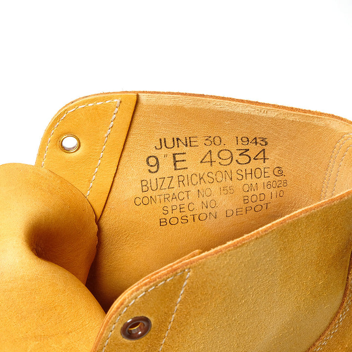 BUZZ RICKSON'S - SHOE, SERVICE, REVERSE UPPER, COMPOSITION SOLE Type M-43 - BR02800