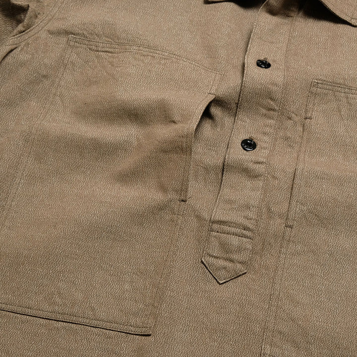 BUZZ RICKSON'S - U.S. ARMY BROWN DENIM PULLOVER JACKET - BR15695