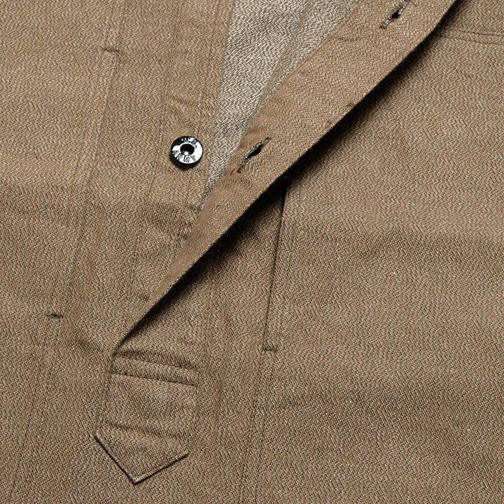 BUZZ RICKSON'S - U.S. ARMY BROWN DENIM PULLOVER JACKET - BR15695