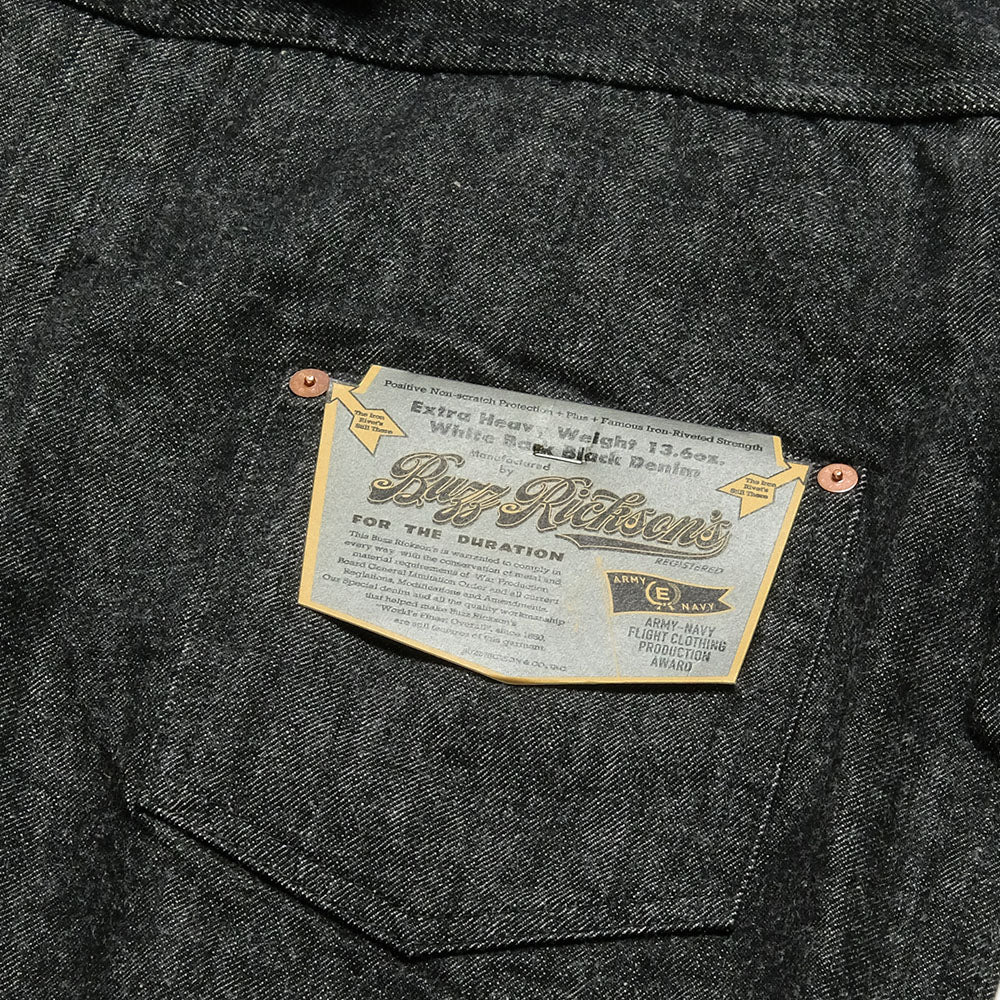 BUZZ RICKSON'S - WILLIAM GIBSON COLLECTION - WORLD WAR II BLACK DENIM BLOUSE - BR16042