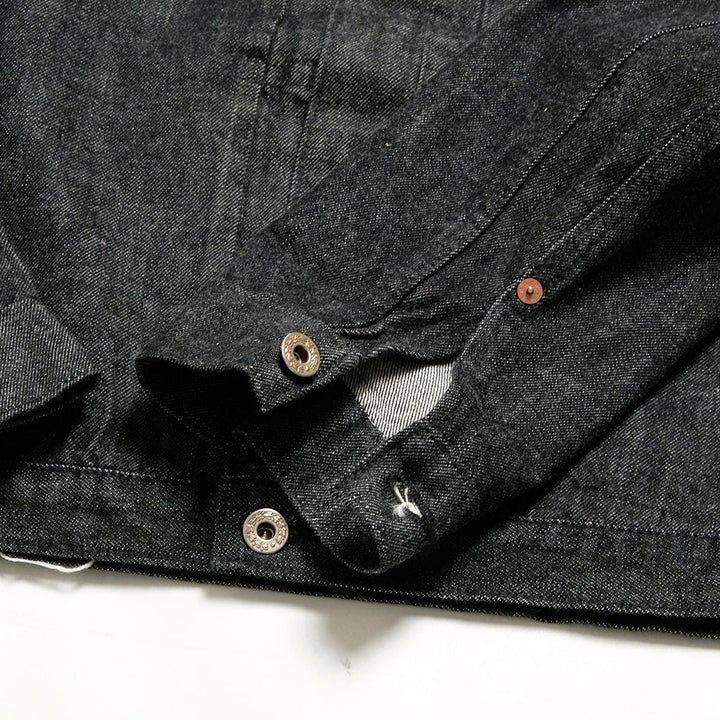 BUZZ RICKSON'S - WILLIAM GIBSON COLLECTION - WORLD WAR II BLACK DENIM BLOUSE - BR16042