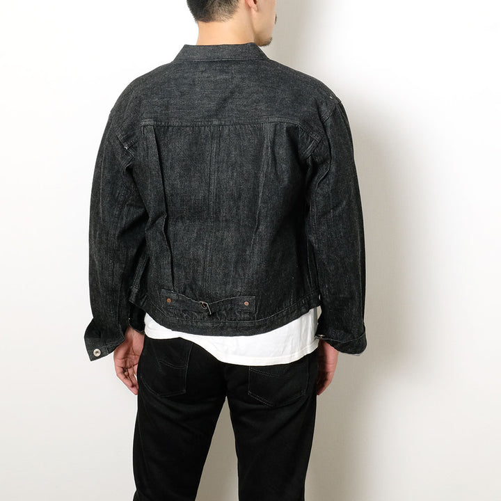 BUZZ RICKSON'S - WILLIAM GIBSON COLLECTION - WORLD WAR II BLACK DENIM BLOUSE SPLIT T - BR16042T