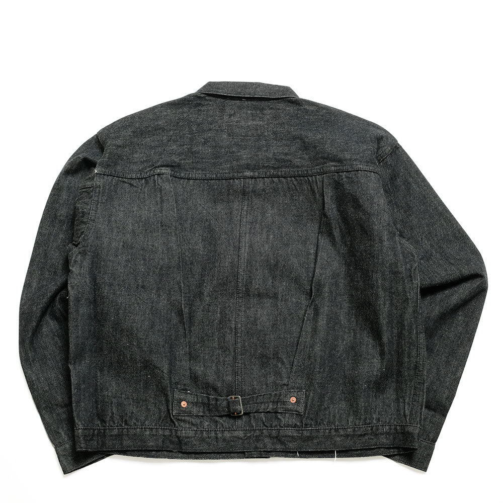 BUZZ RICKSON'S - WILLIAM GIBSON COLLECTION - WORLD WAR II BLACK DENIM BLOUSE SPLIT T - BR16042T
