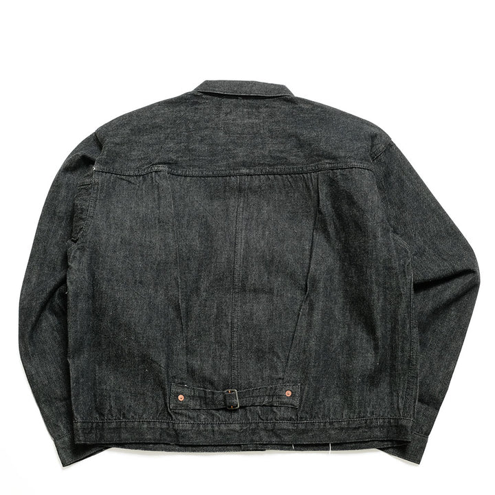 BUZZ RICKSON'S - WILLIAM GIBSON COLLECTION - WORLD WAR II BLACK DENIM BLOUSE SPLIT T - BR16042T