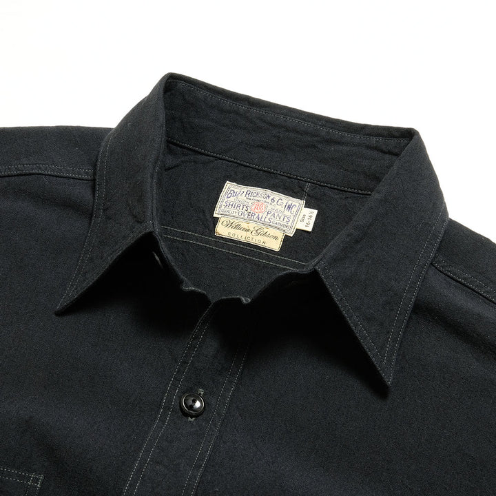 Buzz Rickson's - WILLIAM GIBSON COLLECTION - BLACK CHAMBRAY WORK SHIRTS - BR29143