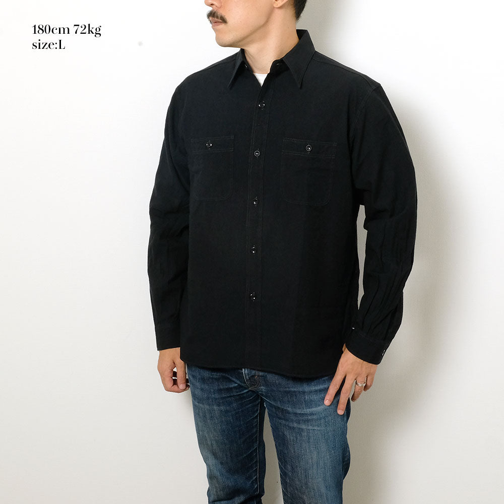 Buzz Rickson's - WILLIAM GIBSON COLLECTION - BLACK CHAMBRAY WORK SHIRTS - BR29143