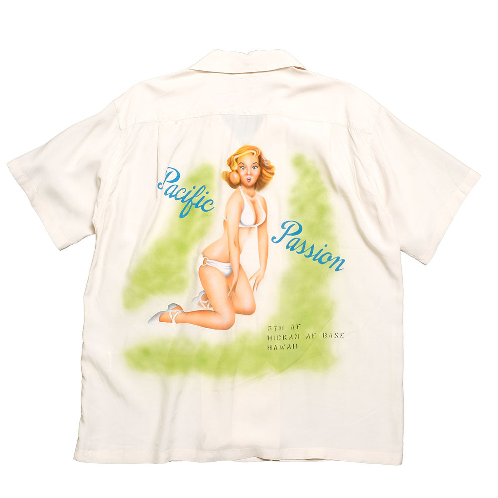 BUZZ RICKSON’S - AIRBRUSH HAND PAINT - S/S SHIRT - PACIFIC PASSION - BR39106