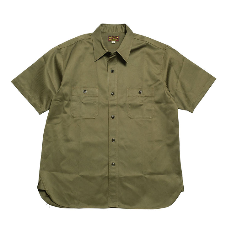 Buzz Rickson's - HERRINGBONE WORK SHIRTS - SHORT SLEEVE - BR39530