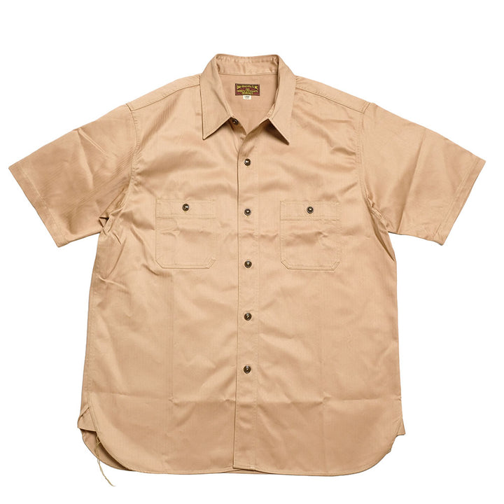 Buzz Rickson's - HERRINGBONE WORK SHIRTS - SHORT SLEEVE - BR39530