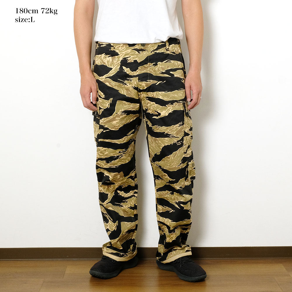 BUZZ RICKSON'S - GOLD TIGER STRIPE TROUSERS SHORT LENGTH