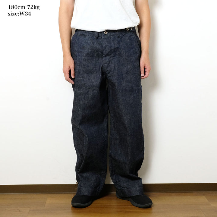 BUZZ RICKSON'S - TROUSERS, FIELD, Type M-1943 - DENIM CIVILIAN MODEL - BR42596