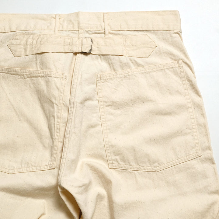 BUZZ RICKSON'S - TROUSERS, WORKING, WHITE TWILL - BR42635