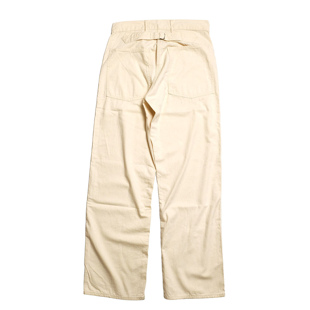 BUZZ RICKSON'S - TROUSERS, WORKING, WHITE TWILL - BR42635