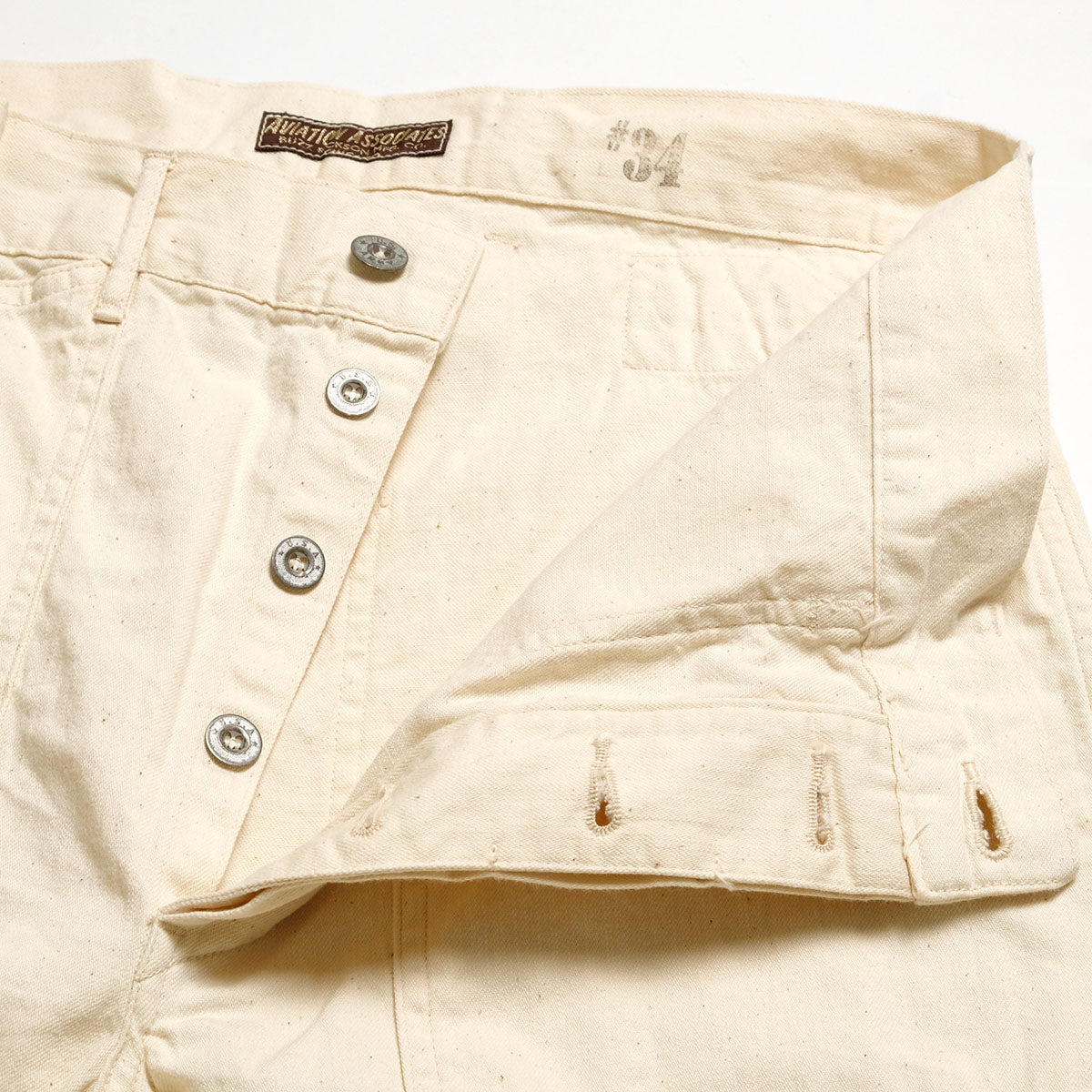BUZZ RICKSON'S - TROUSERS, WORKING, WHITE TWILL - BR42635 – HINOYA