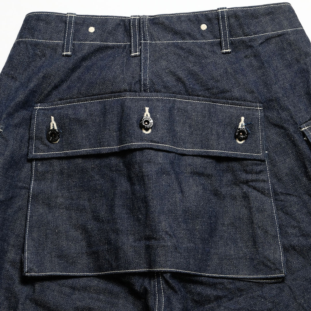 BUZZ RICKSON'S - U.S. MARINE CORPS M-1944 DENIM CIV. PANTS SHORT LENGTH - BR42637