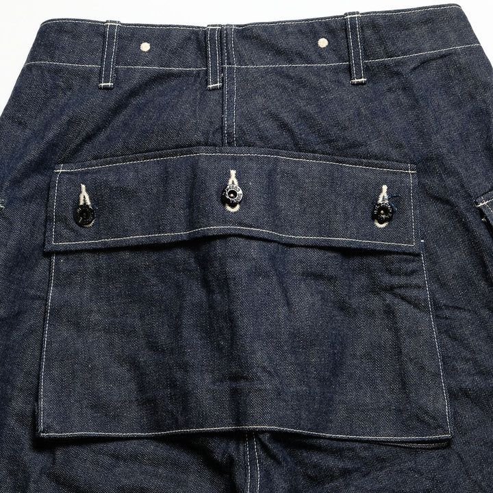 BUZZ RICKSON'S - U.S. MARINE CORPS M-1944 DENIM CIV. PANTS SHORT LENGTH - BR42637