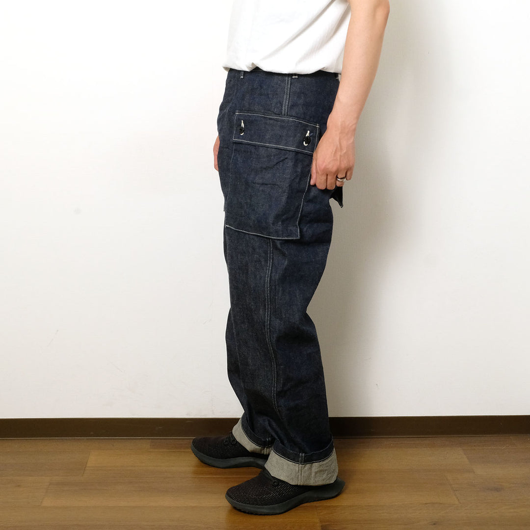 BUZZ RICKSON'S - U.S. MARINE CORPS M-1944 DENIM CIV. PANTS SHORT LENGTH - BR42637