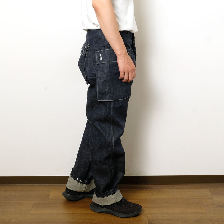 BUZZ RICKSON'S - U.S. MARINE CORPS M-1944 DENIM CIV. PANTS SHORT LENGTH - BR42637