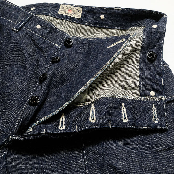 BUZZ RICKSON'S - U.S. MARINE CORPS M-1944 DENIM CIV. PANTS SHORT LENGTH - BR42637