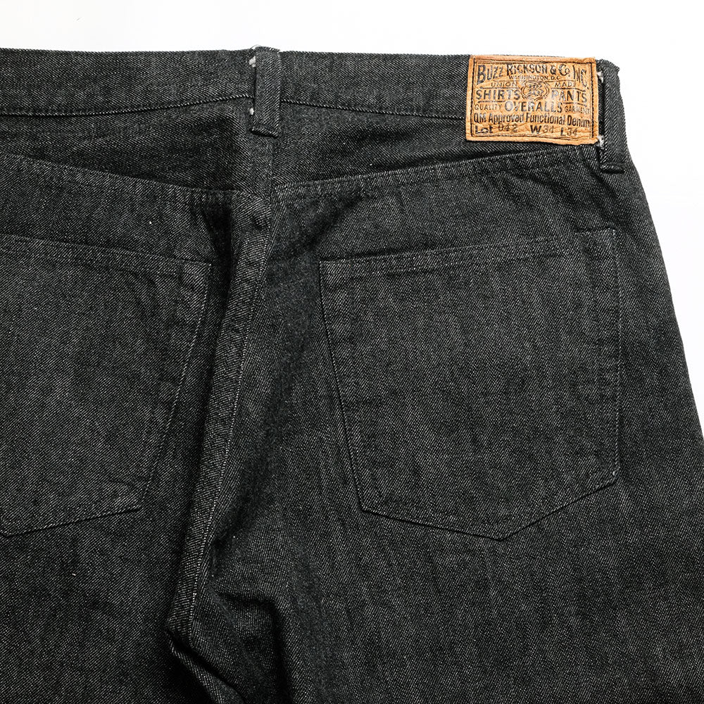 BUZZ RICKSON'S - WILLIAM GIBSON COLLECTION - WORLD WAR II BLACK DENIM WAIST OVERALLS - BR43042