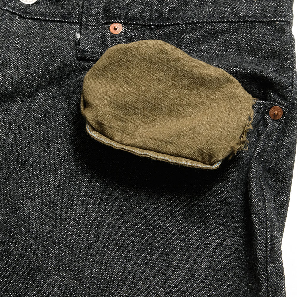 BUZZ RICKSON'S - WILLIAM GIBSON COLLECTION - WORLD WAR II BLACK DENIM WAIST OVERALLS - BR43042