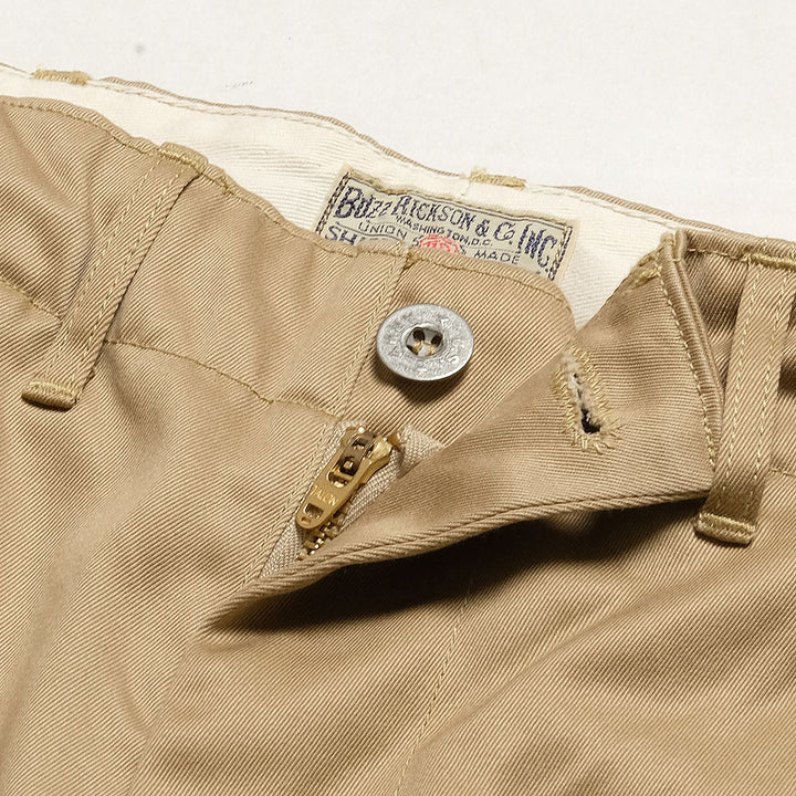BUZZ RICKSON'S - EARLY MILITARY CHINOS (MOD.) 1945 MODEL SHORTS - BR52381