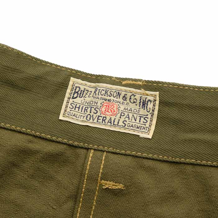 BUZZ RICKSON'S U.S. MARINE CORPS HERRINGBONE SHORTS BR52388