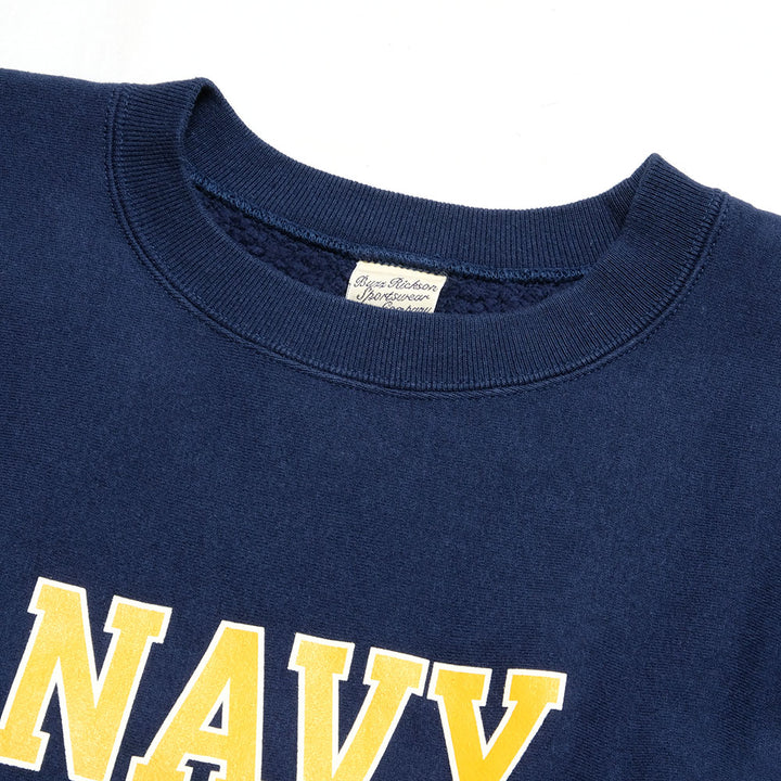 BUZZ RICKSON'S - HORIZONTAL KNITTING SWEAT SHIRT - NAVY FOOTBALL - BR69140