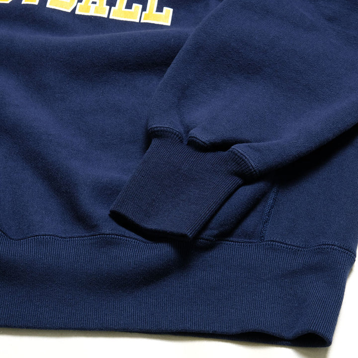 BUZZ RICKSON'S - HORIZONTAL KNITTING SWEAT SHIRT - NAVY FOOTBALL - BR69140