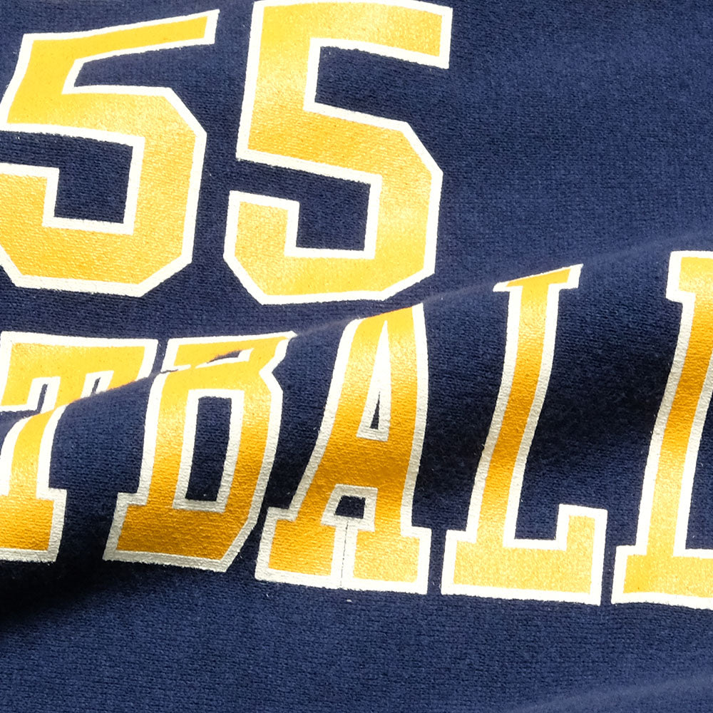 BUZZ RICKSON'S - HORIZONTAL KNITTING SWEAT SHIRT - NAVY FOOTBALL - BR69140