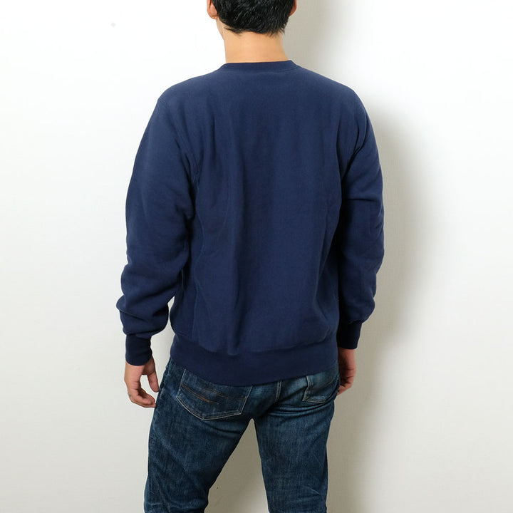 BUZZ RICKSON'S - HORIZONTAL KNITTING SWEAT SHIRT - NAVY FOOTBALL - BR69140