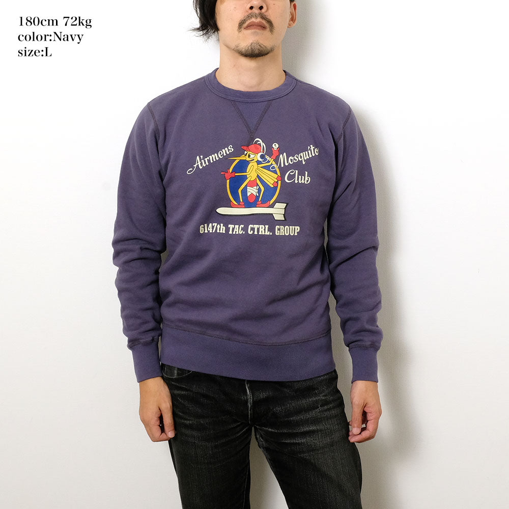 BUZZ RICKSON'S - SET-IN CREW SWEAT - AIRMENS MOSQUITO CLUB - BR69632