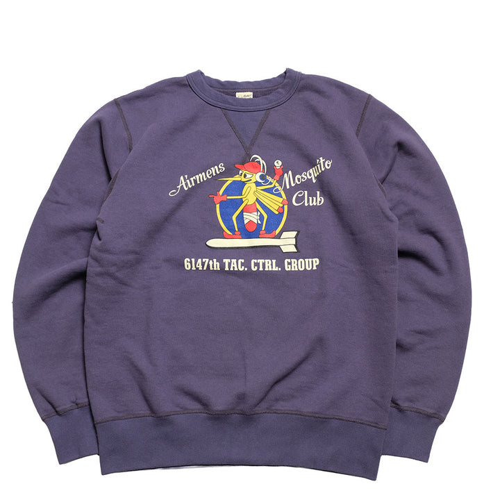 BUZZ RICKSON'S - SET-IN CREW SWEAT - AIRMENS MOSQUITO CLUB - BR69632