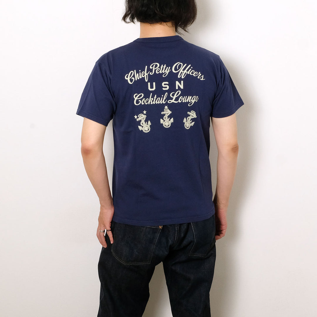 BUZZ RICKSON'S - S/S T-SHIRT - U.S.N. COCKTAIL LOUNGE - BR79706