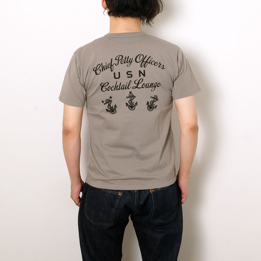 BUZZ RICKSON'S - S/S T-SHIRT - U.S.N. COCKTAIL LOUNGE - BR79706