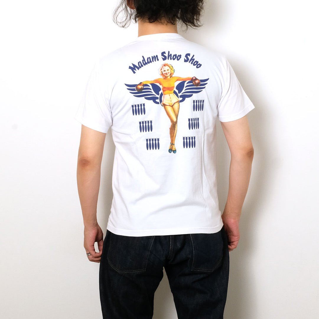 BUZZ RICKSON'S - S/S T-SHIRT - MADAM SHOO SHOO - BR79708