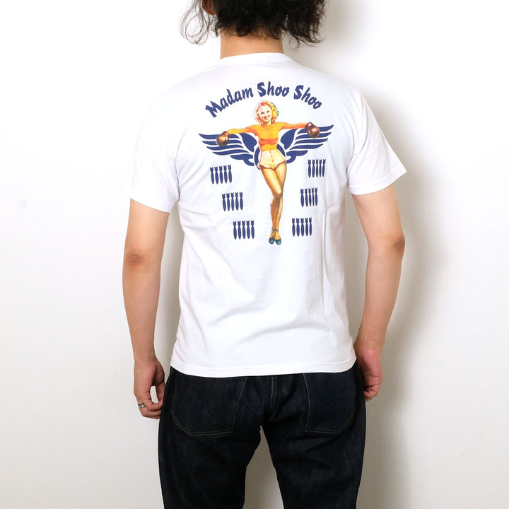 BUZZ RICKSON'S - S/S T-SHIRT - MADAM SHOO SHOO - BR79708