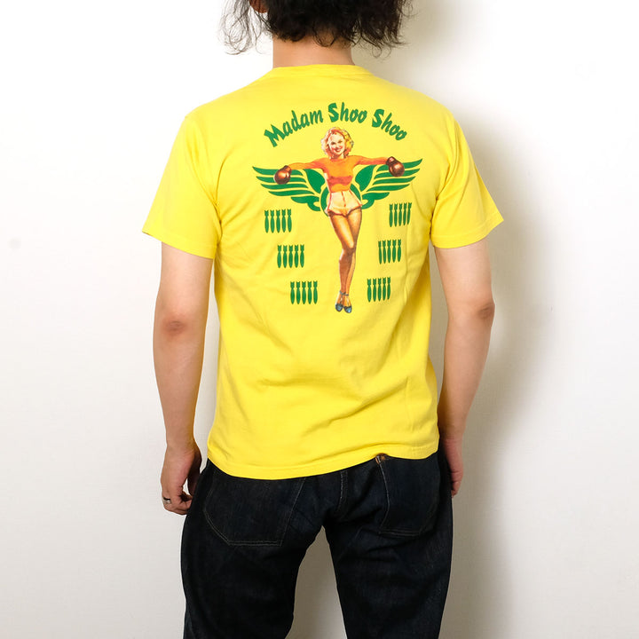 BUZZ RICKSON'S - S/S T-SHIRT - MADAM SHOO SHOO - BR79708