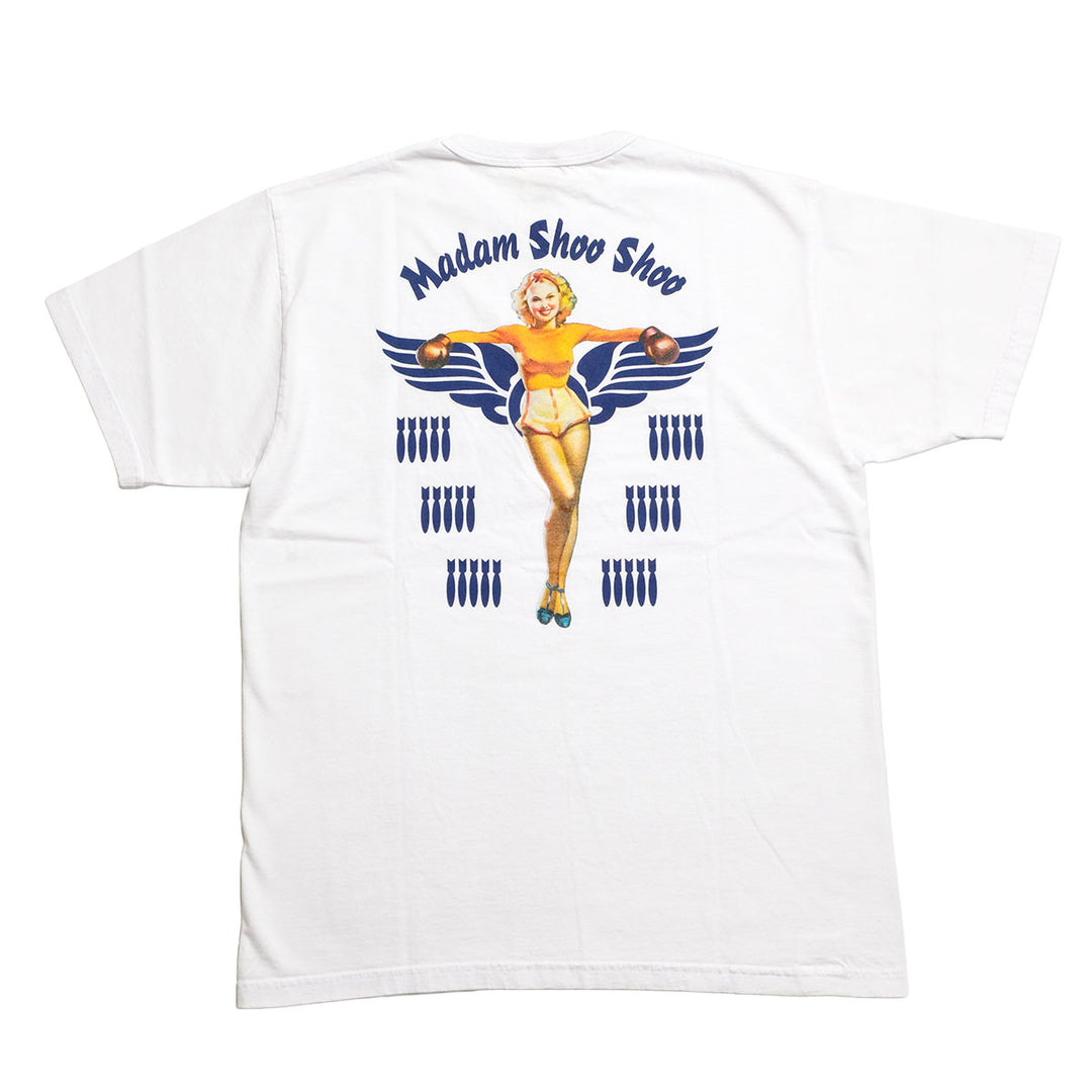BUZZ RICKSON'S - S/S T-SHIRT - MADAM SHOO SHOO - BR79708