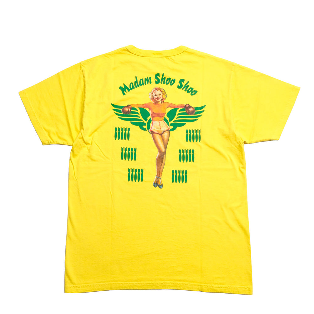 BUZZ RICKSON'S - S/S T-SHIRT - MADAM SHOO SHOO - BR79708