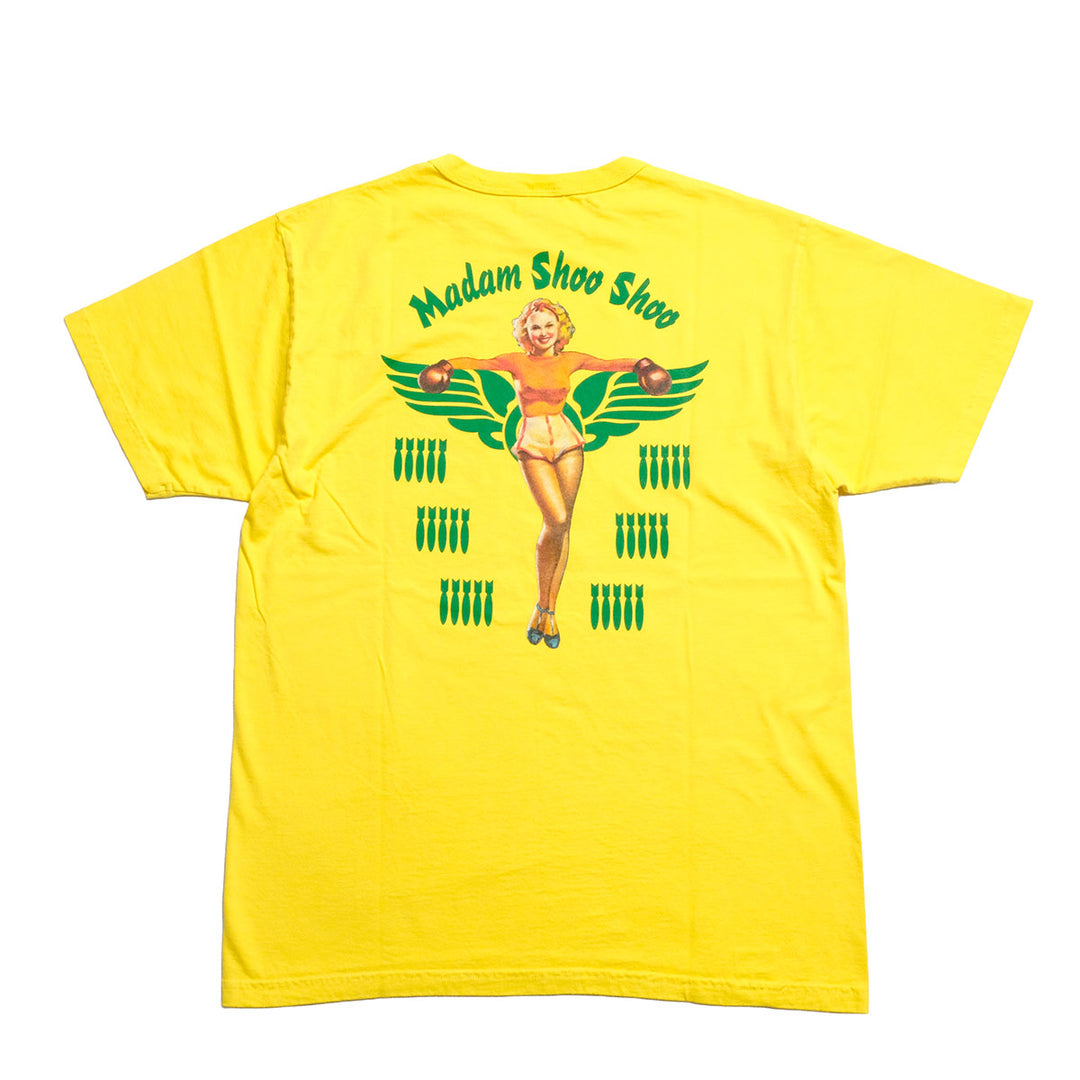 BUZZ RICKSON'S - S/S T-SHIRT - MADAM SHOO SHOO - BR79708