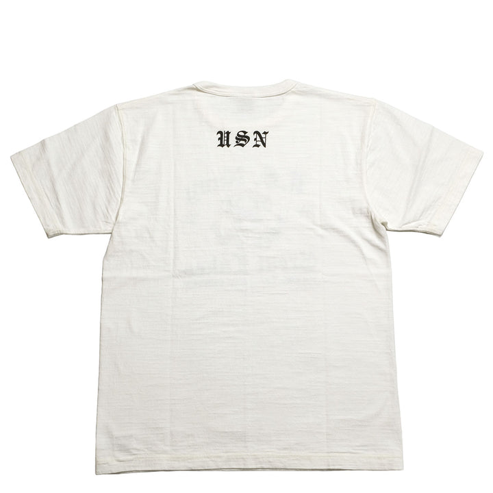 BUZZ RICKSON'S - SLUB YARN T-SHIRT - U,S, NAVY GREAT LAKES - BR79727