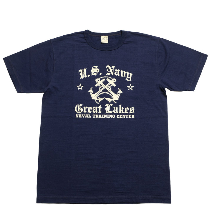 BUZZ RICKSON'S - SLUB YARN T-SHIRT - U,S, NAVY GREAT LAKES - BR79727