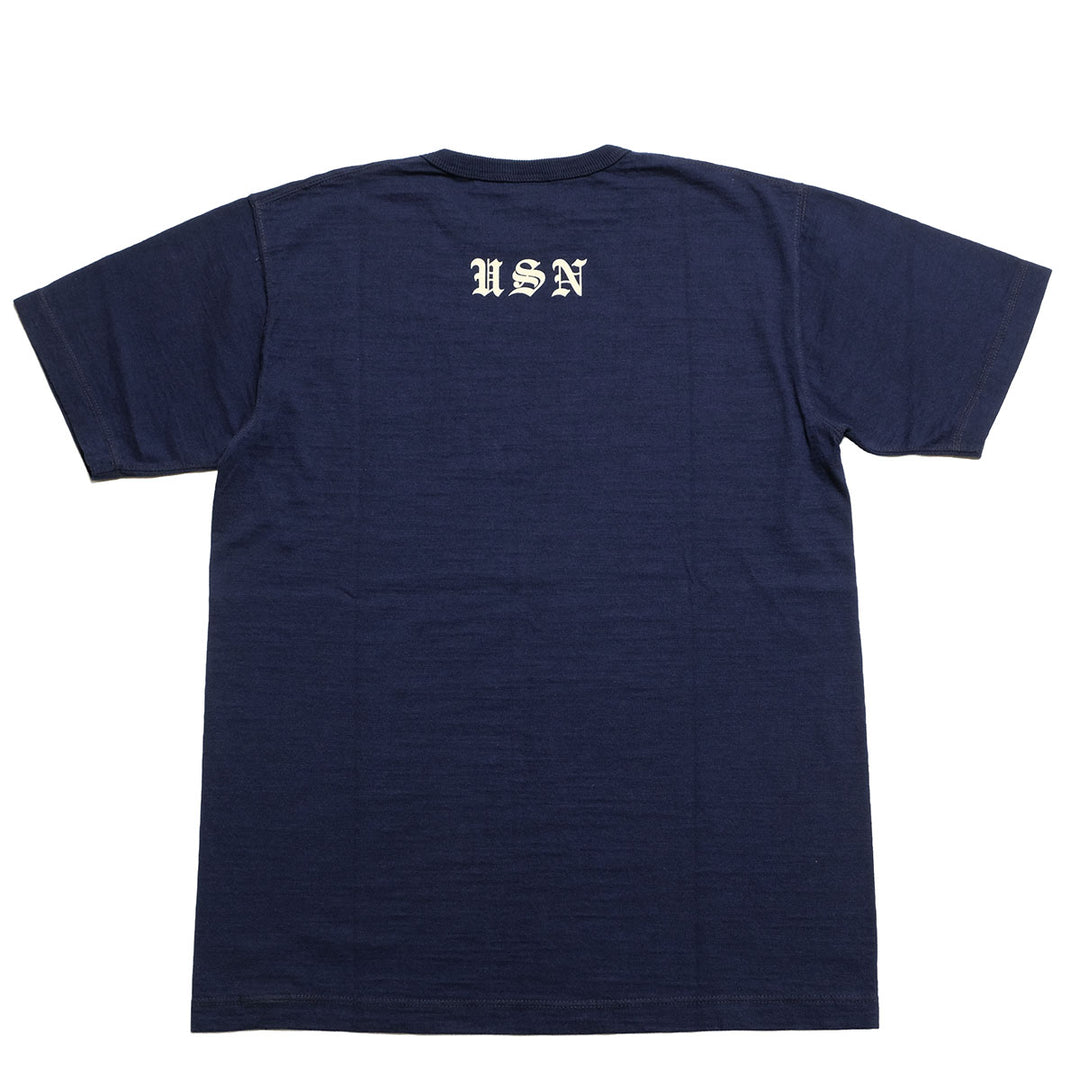 BUZZ RICKSON'S - SLUB YARN T-SHIRT - U,S, NAVY GREAT LAKES - BR79727