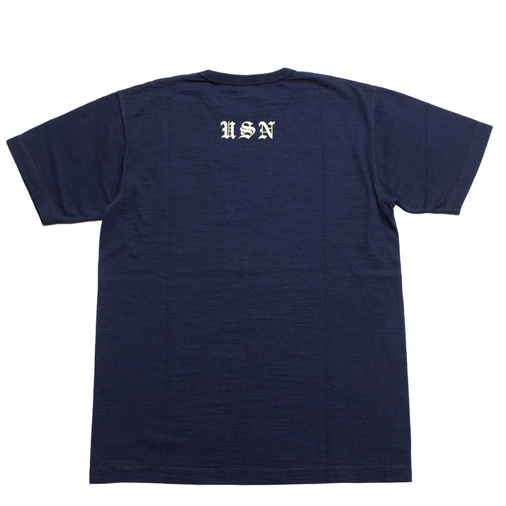 BUZZ RICKSON'S - SLUB YARN T-SHIRT - U,S, NAVY GREAT LAKES - BR79727