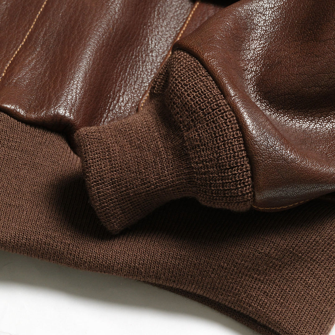 BUZZ RICKSON'S - Type A-2 - BUZZ RICKSON CLOTHING CO. - CONTRACT No.18091 GOAT SKIN - BR80686