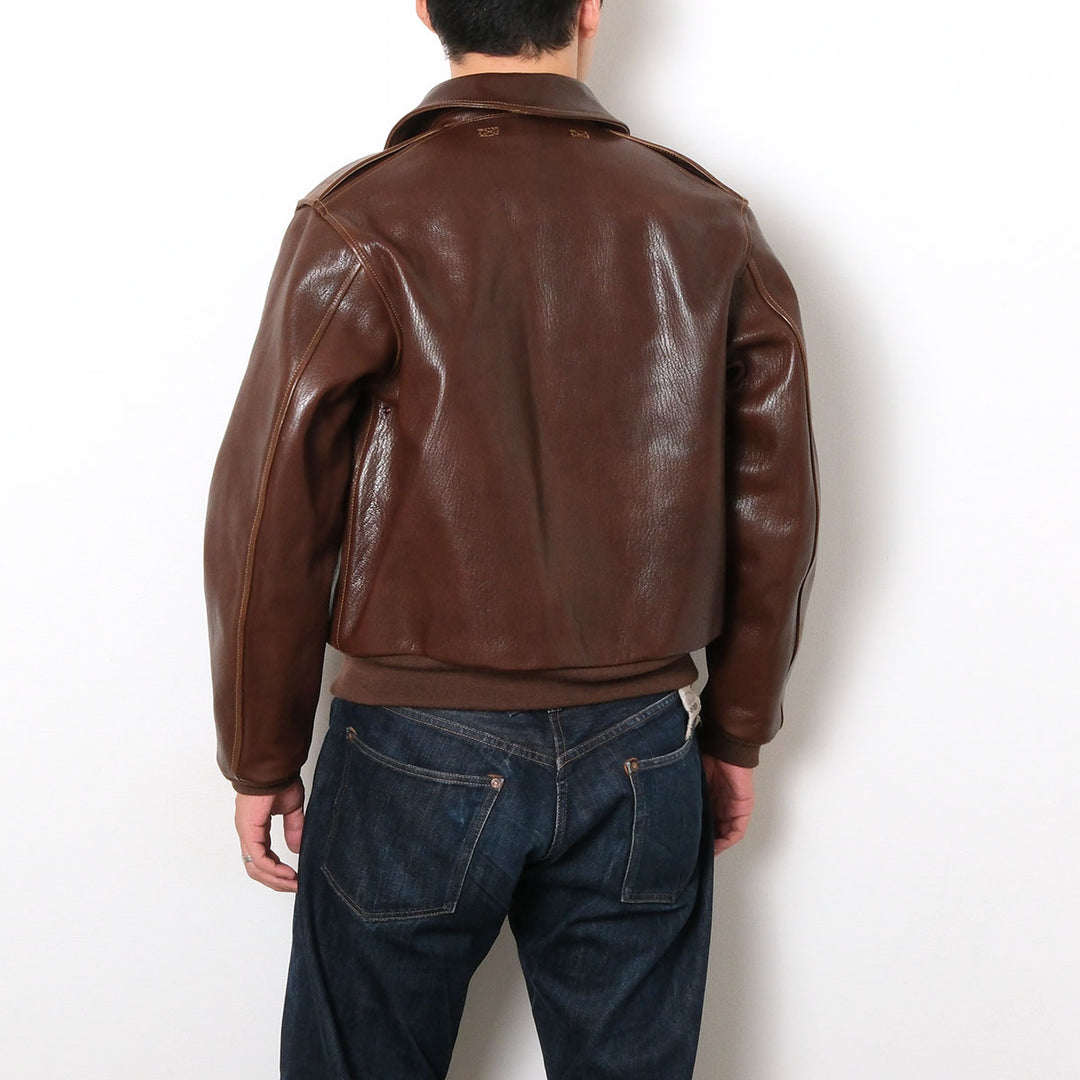 BUZZ RICKSON'S - Type A-2 - BUZZ RICKSON CLOTHING CO. - CONTRACT No.18091 GOAT SKIN - BR80686