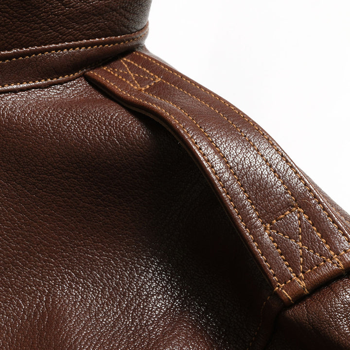 BUZZ RICKSON'S - Type A-2 - BUZZ RICKSON CLOTHING CO. - CONTRACT No.18091 GOAT SKIN - BR80686